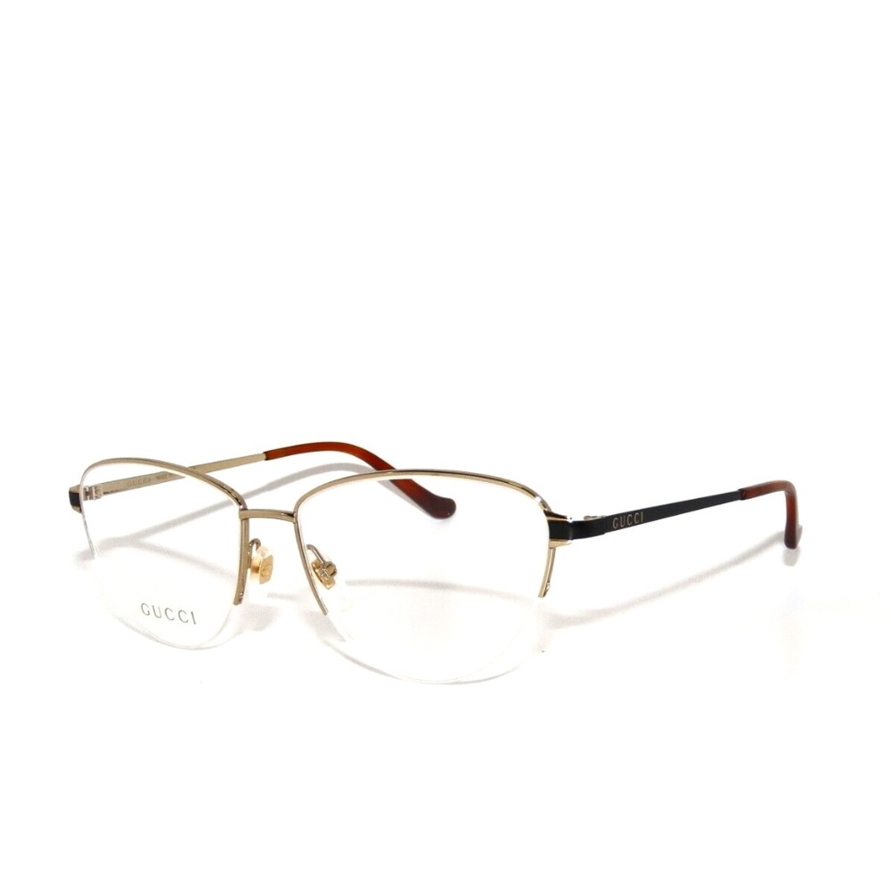 Gucci 0580O 001 55 0580 Gold Black Eyeglasses GG0580O